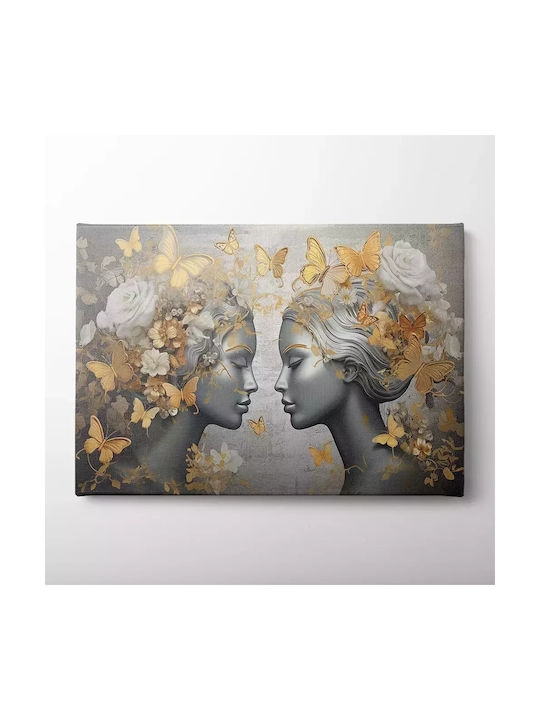 Canvas Painting Women Butterflies Knv2450 80cm X 120cm