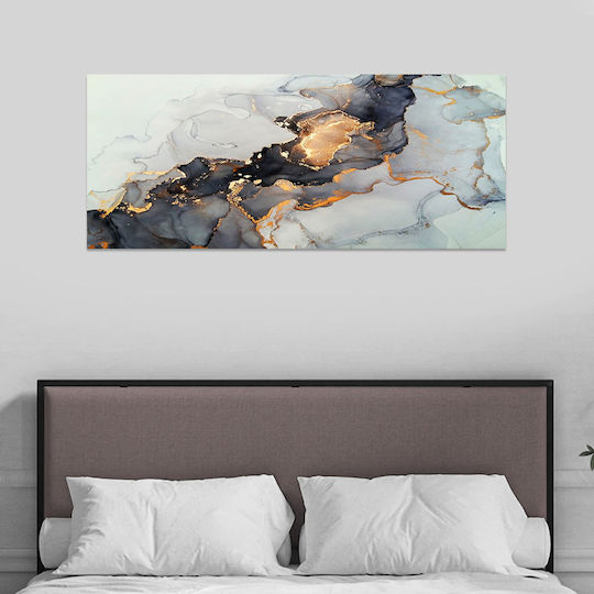 Megapap Abstract Golden Dream Картина Платнен 120x50см