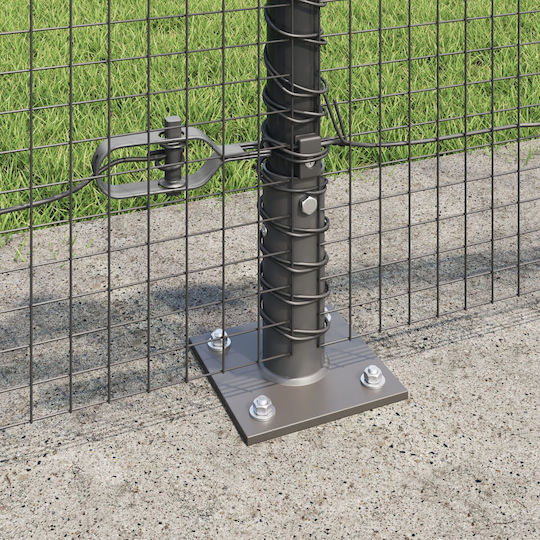 vidaXL Wire Fencing Set Gray 0.6x10m