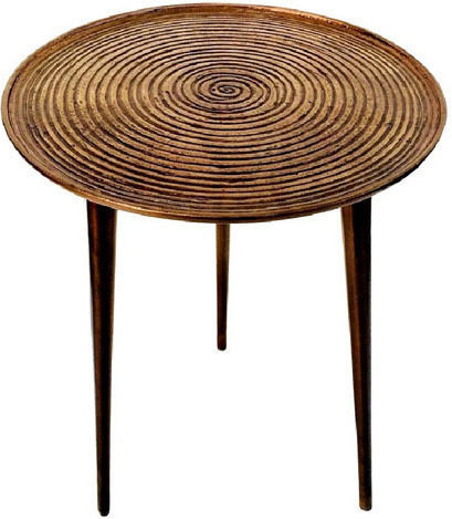Rundes Beistelltisch Aluminium Bronze M39xT39xH53cm Espiel