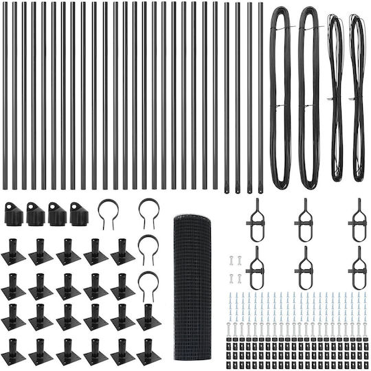 vidaXL Wire Fencing Gray 0.4x50m