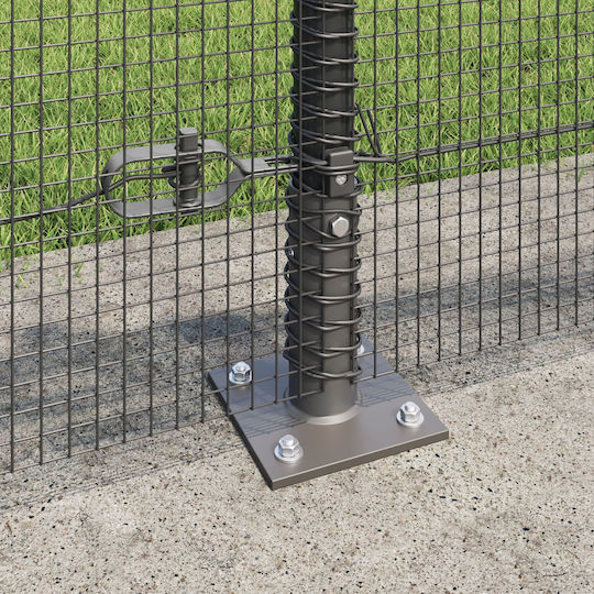 vidaXL Wire Fencing Set Gray 0.5x100m