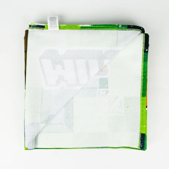 Minecraft Kids Beach Towel Green 140x70cm