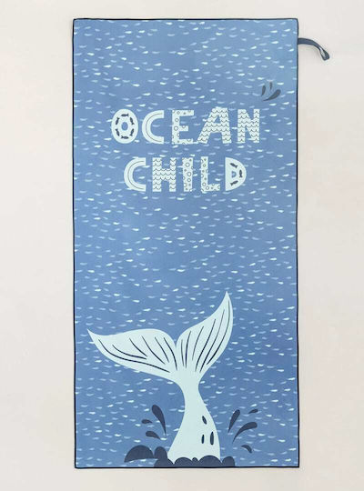 Nima Ocean Child Kids Beach Towel Blue 140x70cm Ocean Child