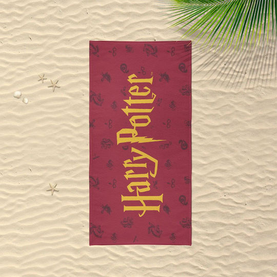 Harry Potter Kids Beach Towel Red Harry Potter 140x70cm