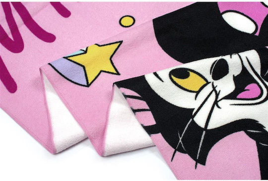 Dimcol Πετσέτα Θαλάσσης Quick Dry Disney Home Minnie 98 70x140 Pink 100% Microfiber