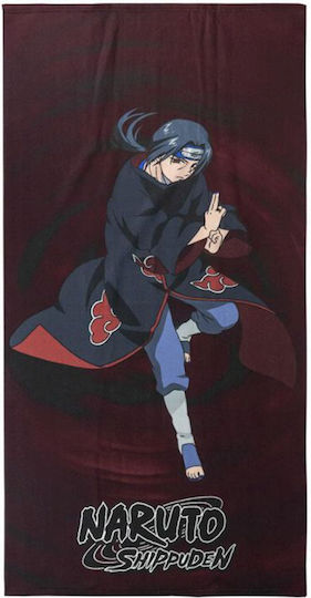 Cerda Naruto Παιδική Πετσέτα Θαλάσσης Κόκκινη 140x70εκ.