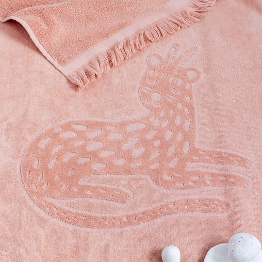 Kids' Beach Towel Ilana Jacquard Coral Nima Beach 70x140cm 100% Cotton