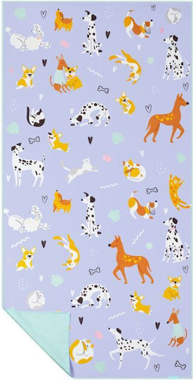 Spokey Kinder-Strandtuch Blau 160x80cm