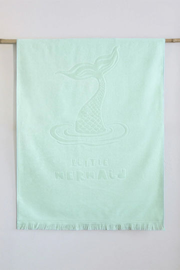 Nima Kids Πετσέτα Θαλάσσης 70x140 Little Mermaid Jacquard Τιρκουάζ