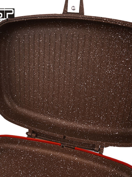 Double Grill made of Aluminum with Non-Stick Coating 20cm