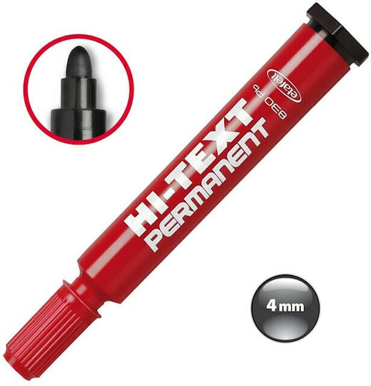 Fibracolor Permanentmarker 4mm Red 12Stück