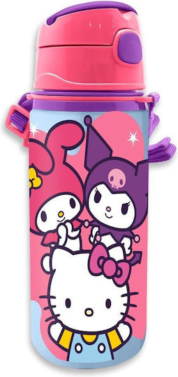 Kids Licensing Παιδικό Παγούρι Hello Kitty Αλουμινίου 600ml