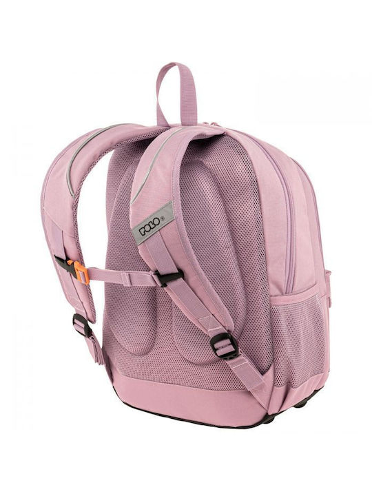 Polo Backpack Double Scarf Pins School Bag Backpack Junior High-High School Lilac with Water Bottle Holder 20Liters 2025
