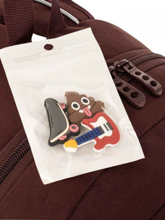 Polo Backpack Double Scarf Pins School Bag Backpack Junior High-High School Lilac with Water Bottle Holder 20Liters 2025
