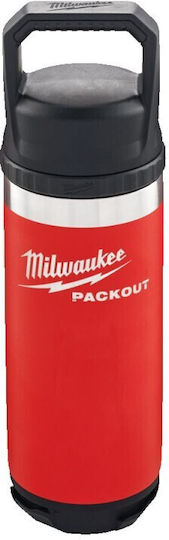 Milwaukee Packout Bottle Thermos Stainless Steel 710ml Red