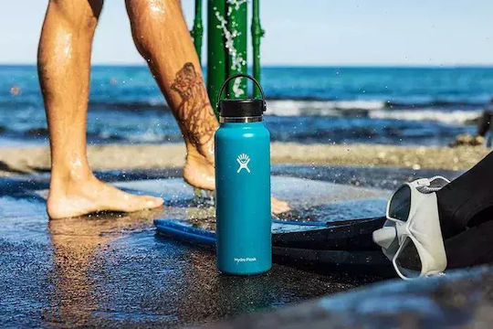Hydro Flask Wide Flex Cap Thermos Bottle Stainless Steel BPA Free 1.2lt Surf