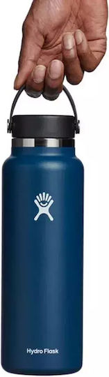 Hydro Flask Wide Flex Cap Thermos Bottle Stainless Steel BPA Free 1.2lt Surf