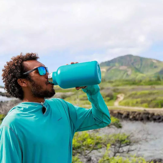 Hydro Flask Standard Mouth Thermos Bottle Stainless Steel 1.893lt White