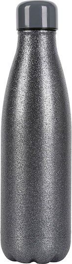 I-Total i Drink Glitter Μπουκάλι Θερμός Ανοξείδωτο BPA Free 500ml Glitter Black