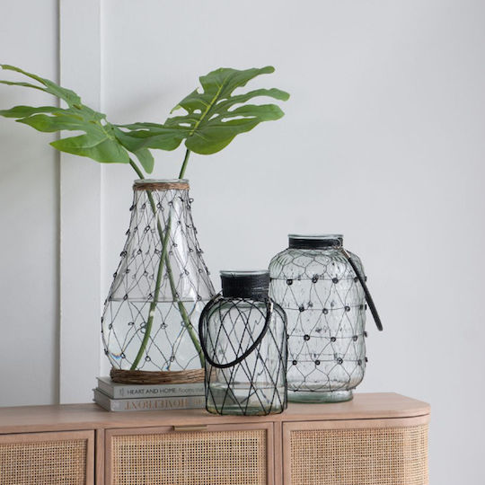 Artekko Decorative Vase Clear Transparent 26x46cm
