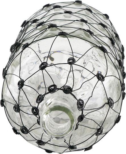Artekko Decorative Glass Vase Clear Transparent Size 18xH46cm