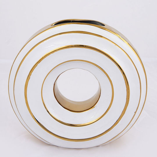 Βάζο Δαπέδου Κεραμικό Λευκό 24x8.2xΥ25.5cm Βάζο Δαπέδου Κεραμικό Λευκό 24x8.2xΥ25.5cm