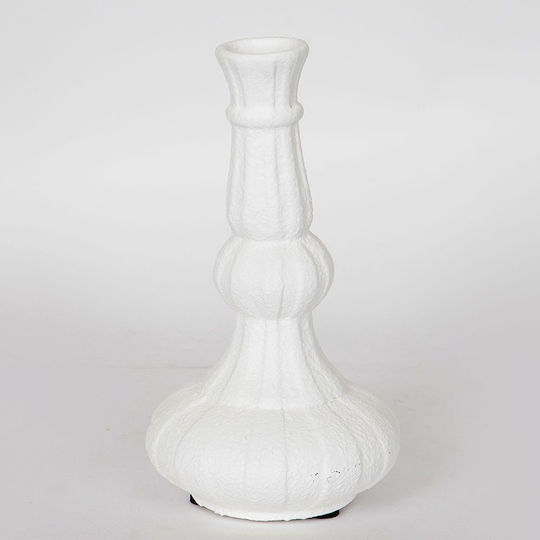 Σετ Βάζα Κεραμικά Λευκά Φ13xΥ23.5cm 2τμχ