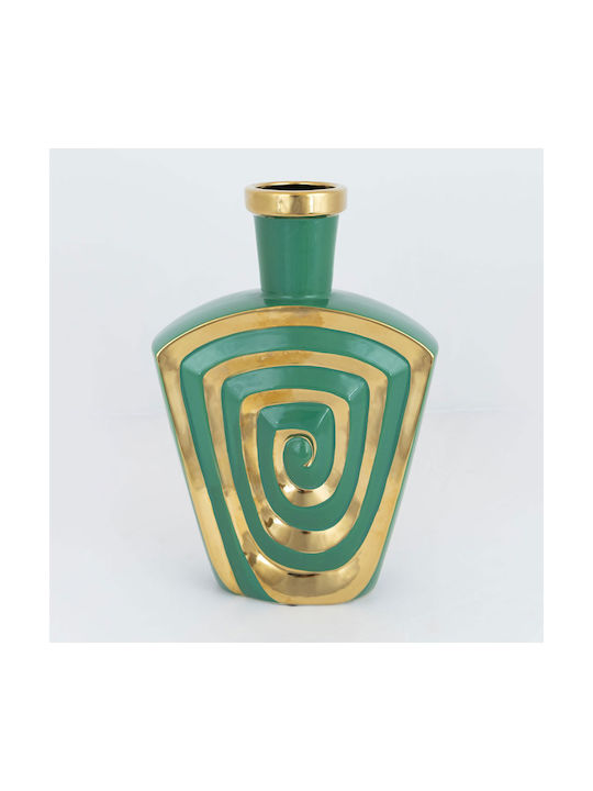 Vază Decorativă Ceramică Verde 20.2x7x30cm 1buc