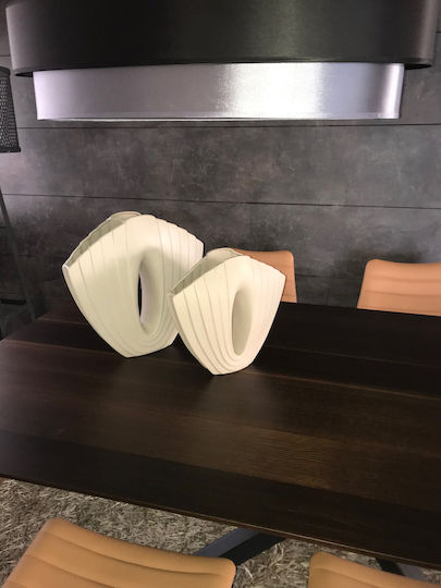 Casa Vogue Keramik Vase Beiges Φ42xΥ40cm Casa Vogue Keramik Vase Beiges Φ42xΥ40cm