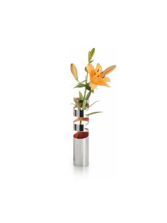 Philippi Decorative Vase Loom Small Silver 31cm