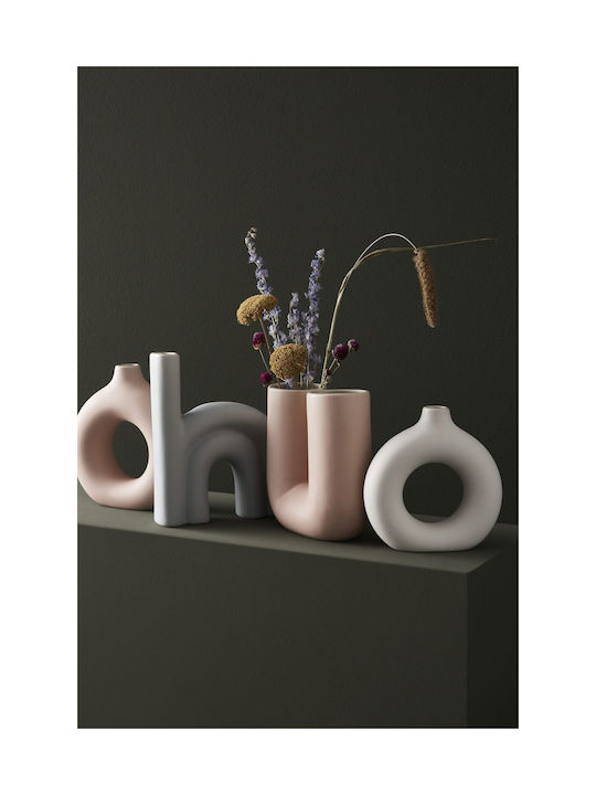 Bizzotto Decorative Vase Odino Pink 18.5x6x19cm