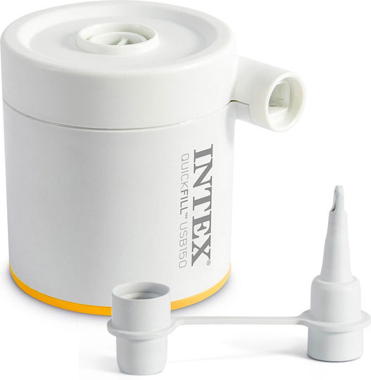 Intex Φουσκωτό Στρώμα Ύπνου Διπλό με Ενσωματωμένη Ηλεκτρική Αντλία TrueAire 191x137x22εκ. Μπλε
