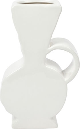 Broste Copenhagen Vază Ceramică Albă Φ19xΥ30cm