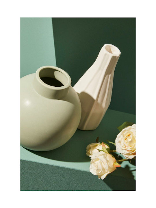 Bizzotto Decorative Vase Althea Gray 16x16x16cm