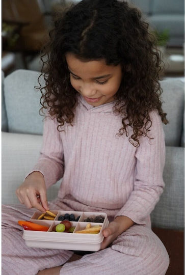 Melii Snackle Box Mini Plastik Kinder Lebensmittelbehälter Einhörner Rosa