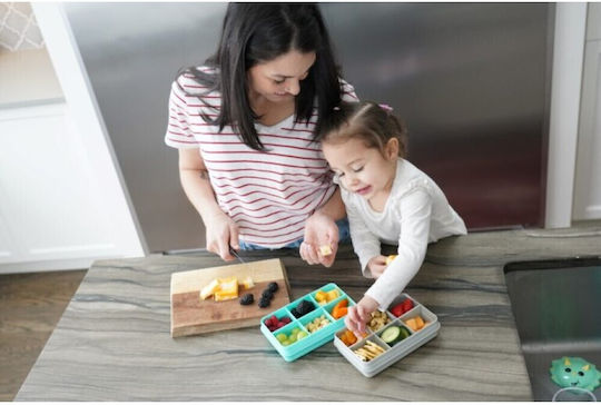 Melii Snackle Box Mini Plastik Kinder Lebensmittelbehälter Einhörner Rosa