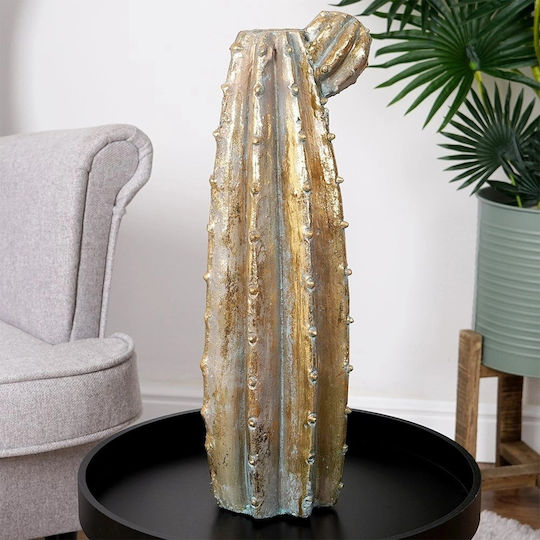 Vilde Gold Flower Cactus Vase 47.5 Cm