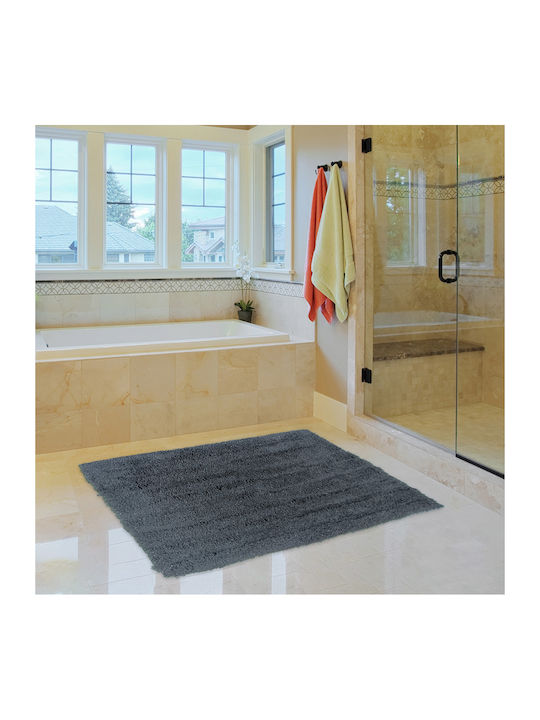 San Lorentzo Bath Mat Cotton 201350A Black 50x80cm
