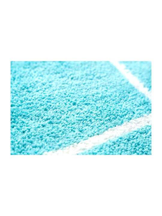 Sdim Non-Slip Bath Mat Cotton Space 801-4585-001 001 Petrol 45x85cm