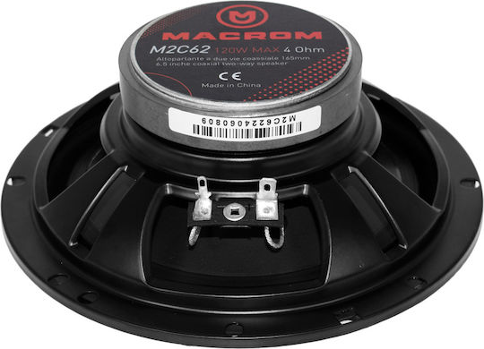 Macrom Ηχείο Αυτοκινήτου Ομοαξονικά 6.5" με 50W RMS (Woofer)