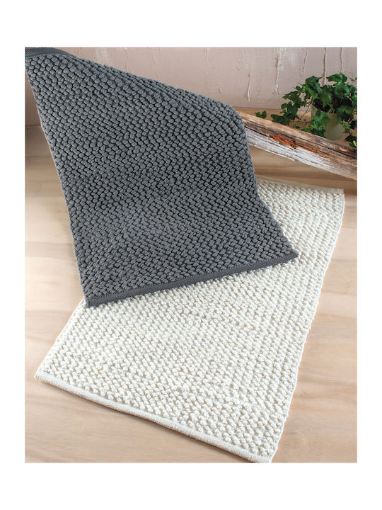 Rythmos Badematte Baumwolle Rechteckig Archi Grey 120-196-010 Grey 60x90cm
