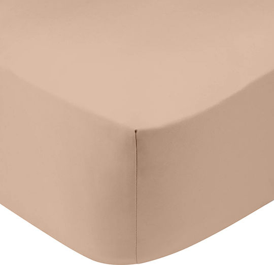 Sunshine Sheet Super-Double with Elastic 160x200+30cm. Cotton Feelings 151 Beige