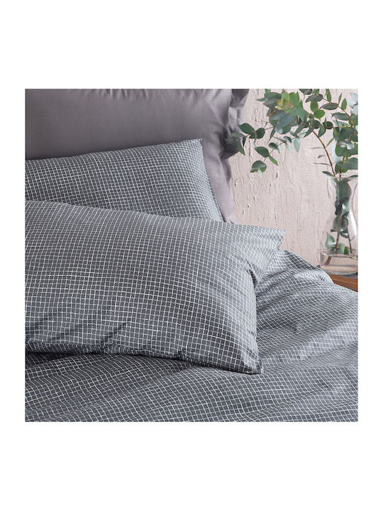 Rythmos Pacify Σετ Σεντόνια Υπέρδιπλα 230x270εκ. Γκρι (4τμχ)