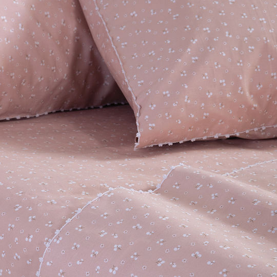 Nef-Nef Homeware Сет Чаршафи 280x270см. Sissy Розов 4бр