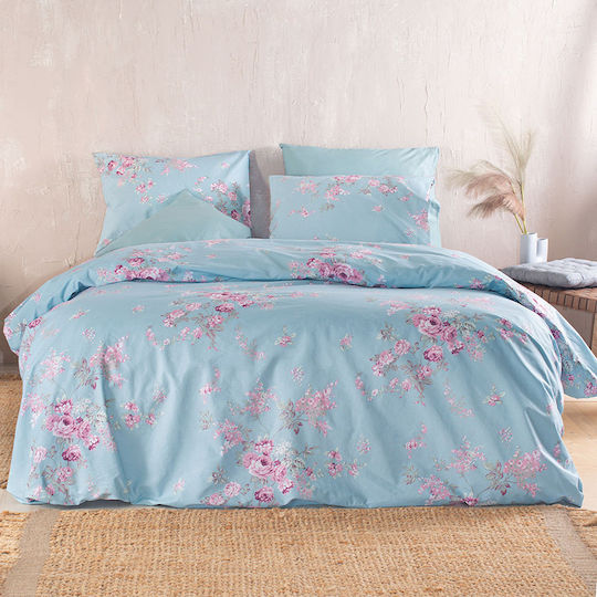 Rythmos Sheet Sets Queen 230x260cm. Springtime Blue 4pcs