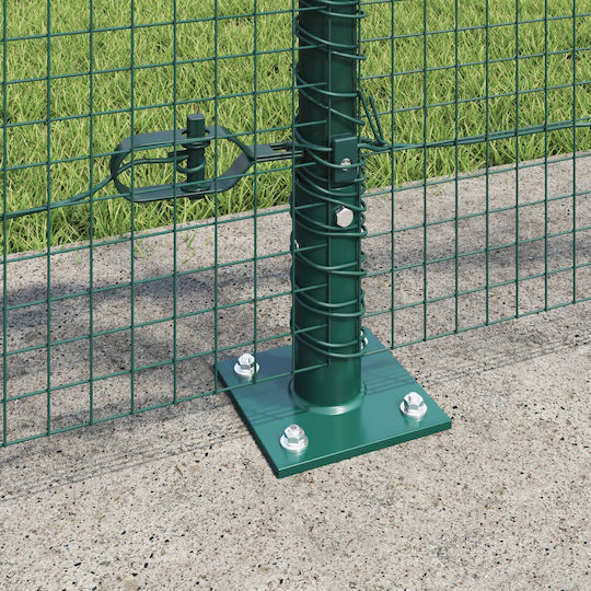 vidaXL Plasă de sârmă Galvanizat Module Verde 1x50m