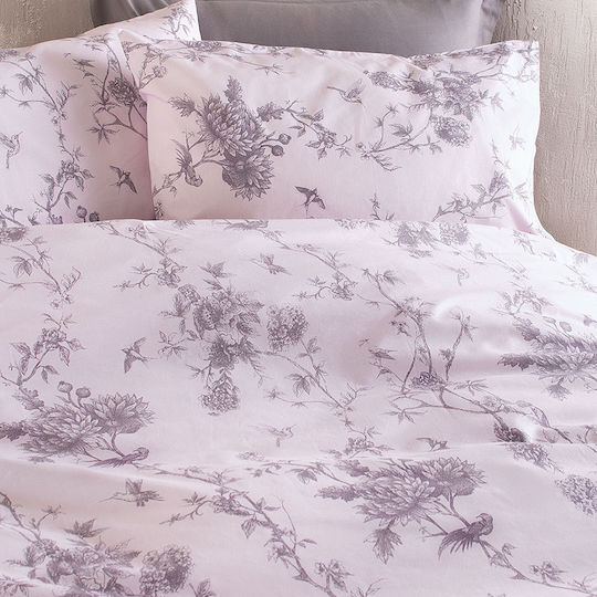 Rythmos Bettwäsche-Set King Size 260x280cm. Aurora Purple 4Stück