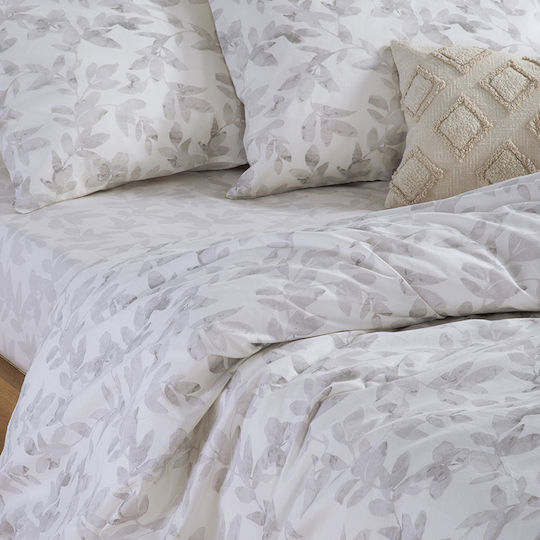 Nef-Nef Homeware Sencil Σετ Σεντόνια Διπλά 200x270εκ. Εκρού (4τμχ)