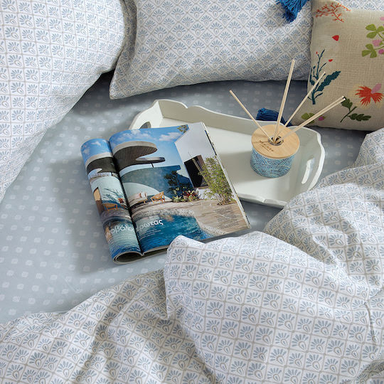 Nef-Nef Homeware Сет Чаршафи 240x270см. Keylan Синьо 4бр
